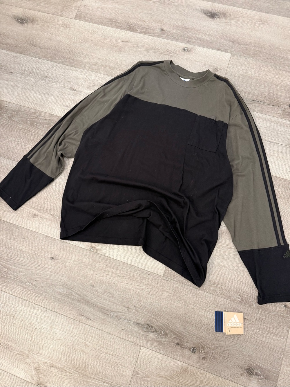NWT adidas ADI Heritage LS Long Sleeve Shirt Black Fango 710834 Men’s L